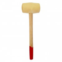 Киянка резиновая с деревянной рукояткой 750 гр, белая (2276)