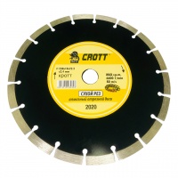 Диск алмазный отрезной сегментный 230x22.2 мм,"CROTT"