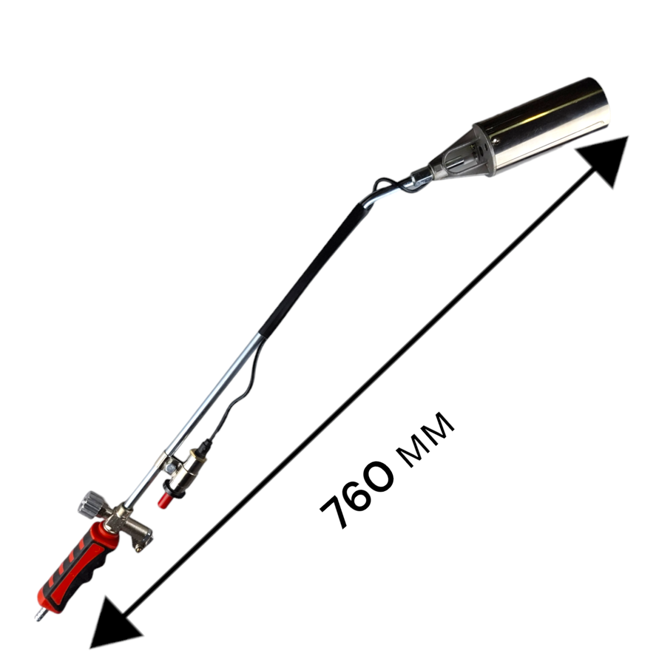 горелка газовая кровельная, с пьезоподжигом, 73x500 мм, r3/8l, "maximum" mx 15173  оптом