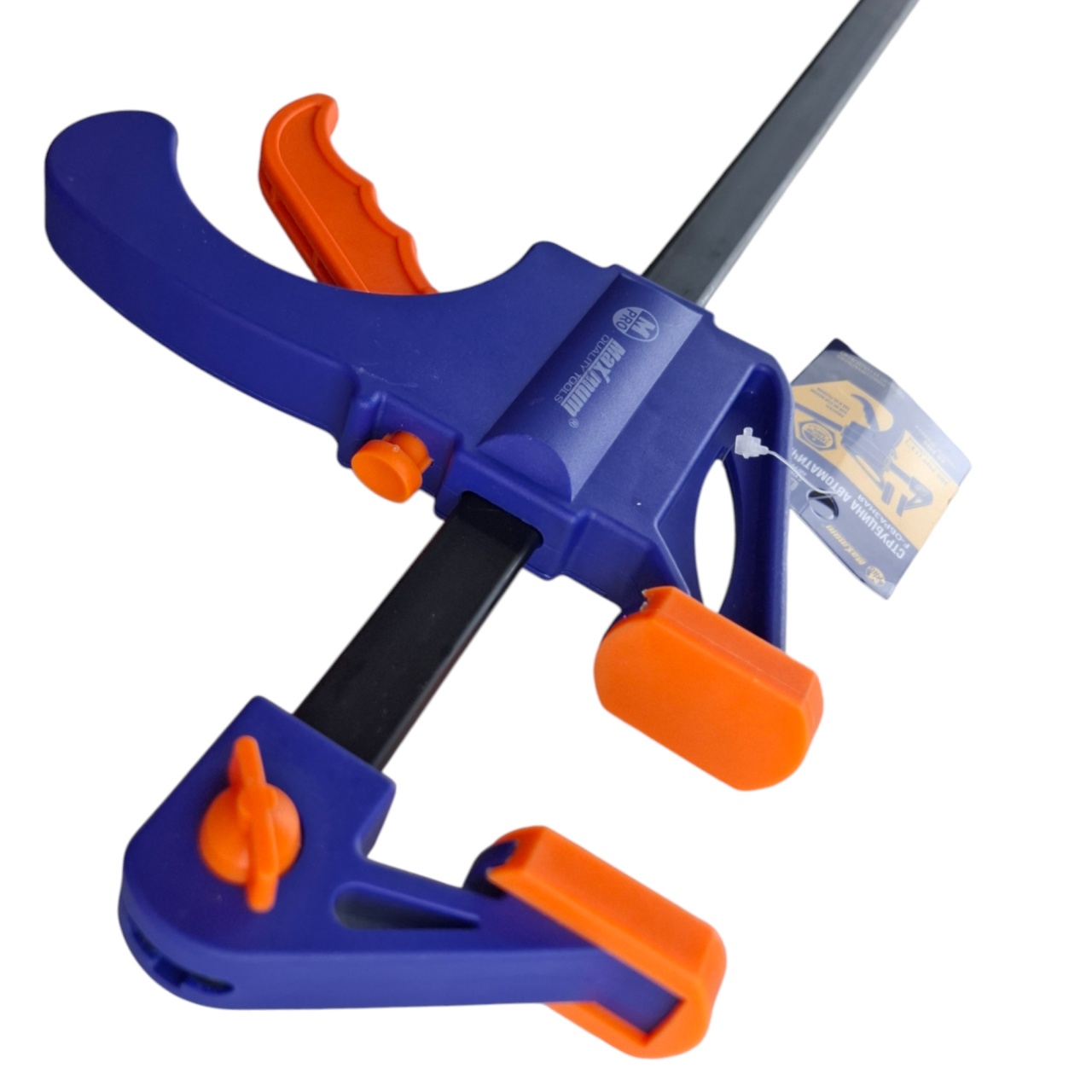 струбцина автоматическая 150×60 мм, 6", f-образная, с фиксатором и кнопкой сброса, "maximum" mx 0603 оптом